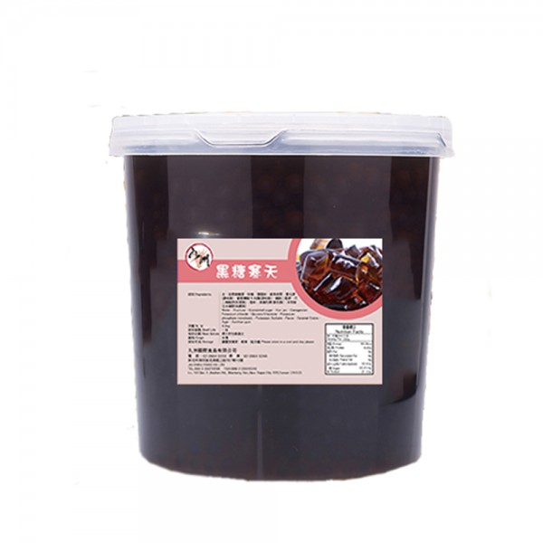 JIU ZHOU FOOD CO LTD｜TAIWAN BUBBLE TEA MANUFACTURER & SUPPLIER｜BUBBLE TEA RAW MATERIALS_Brown Sugar Han Tien Jelly​