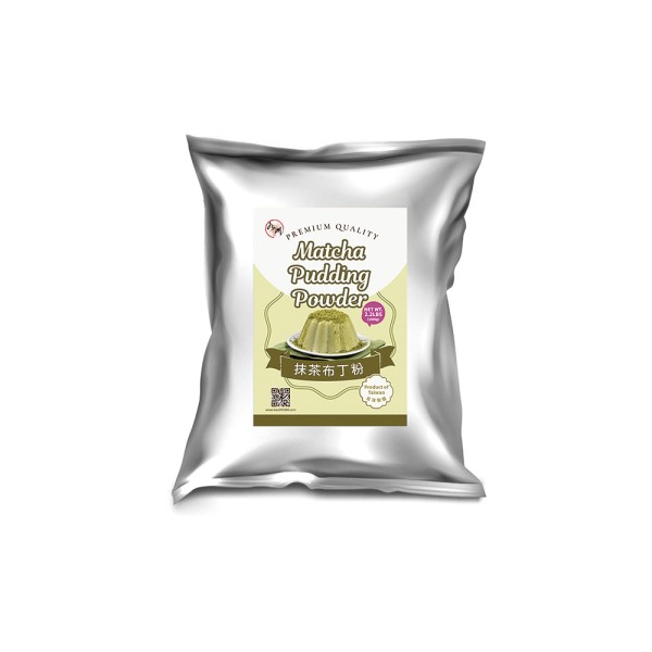 九洲國際食品有限公司｜台灣珍珠奶茶供應商｜珍珠奶茶原物料｜台式甜品專家_抹茶布丁粉(訂品)
