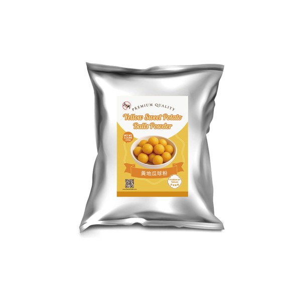 九洲國際食品有限公司｜台灣珍珠奶茶供應商｜珍珠奶茶原物料｜台式甜品專家_黃地瓜球粉(外銷)