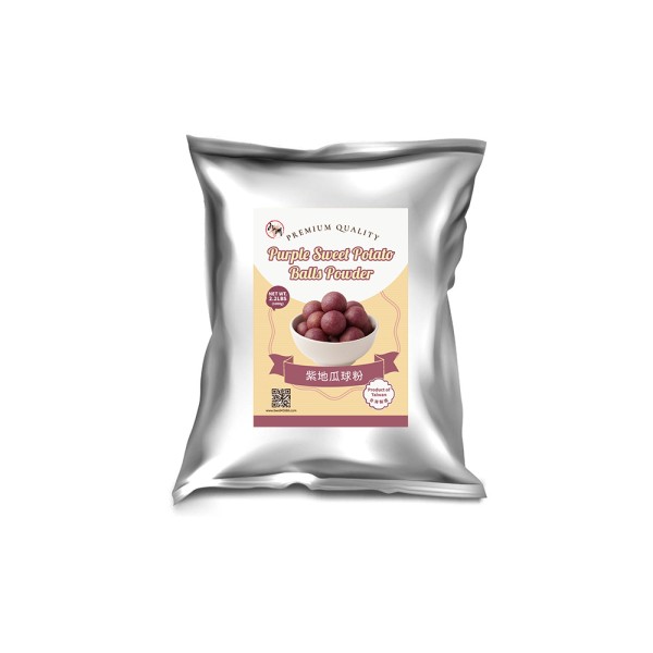 九洲國際食品有限公司｜台灣珍珠奶茶供應商｜珍珠奶茶原物料｜台式甜品專家_紫地瓜球粉(外銷)