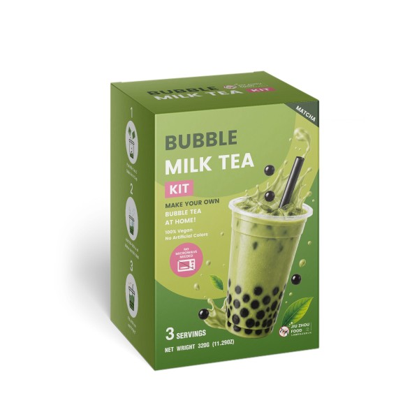 九洲國際食品有限公司｜台灣珍珠奶茶供應商｜珍珠奶茶原物料｜台式甜品專家_珍珠奶茶派對組合(抹茶)